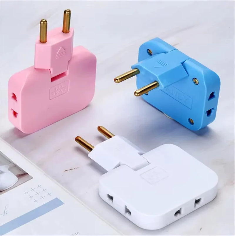 Multi-Plug Adaptador de saída sem fio Slim, soquete rotativo de 180 graus, conversor de extensão UE, soquetes de viagem, 3-em-1   3.8   5 avaliações   ౹   65 vendidos