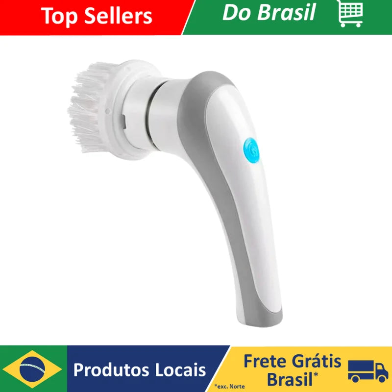 Escova de Limpeza Elétrica Rotativa, Recarregável, Multifunções, Eletrônica, Cozinha, Banheiro, Limpador de Janelas, 3 em 1   3.8   4 avaliações   ౹   16 vendidos cor: Branco