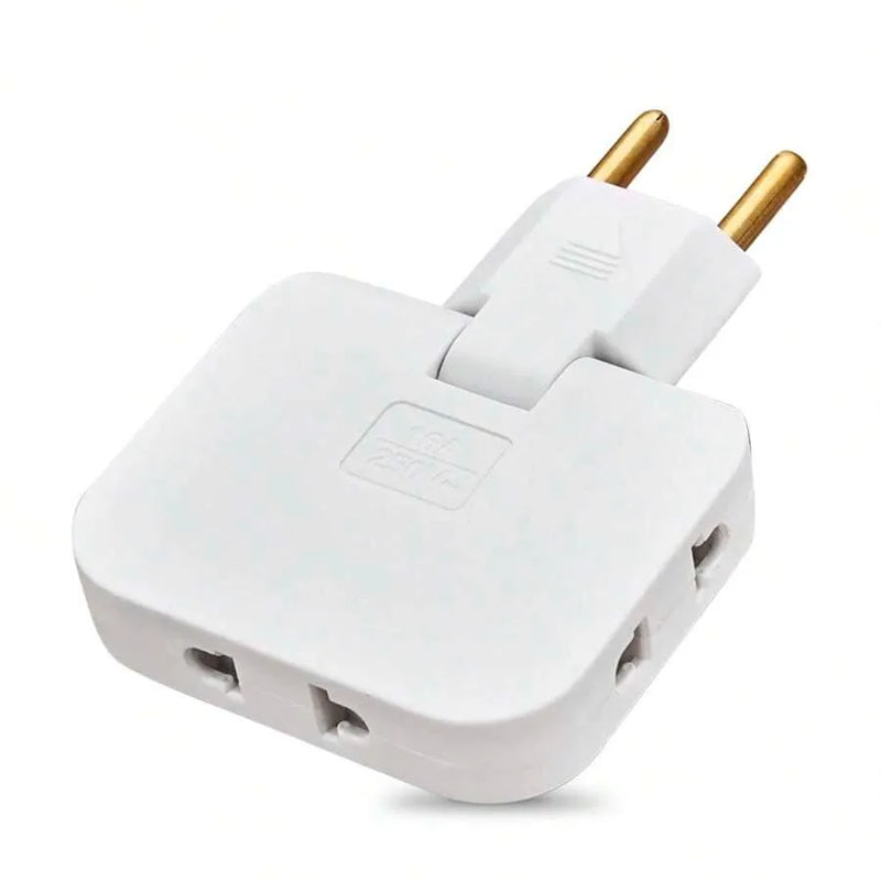 Multi-Plug Adaptador de saída sem fio Slim, soquete rotativo de 180 graus, conversor de extensão UE, soquetes de viagem, 3-em-1   3.8   5 avaliações   ౹   65 vendidos