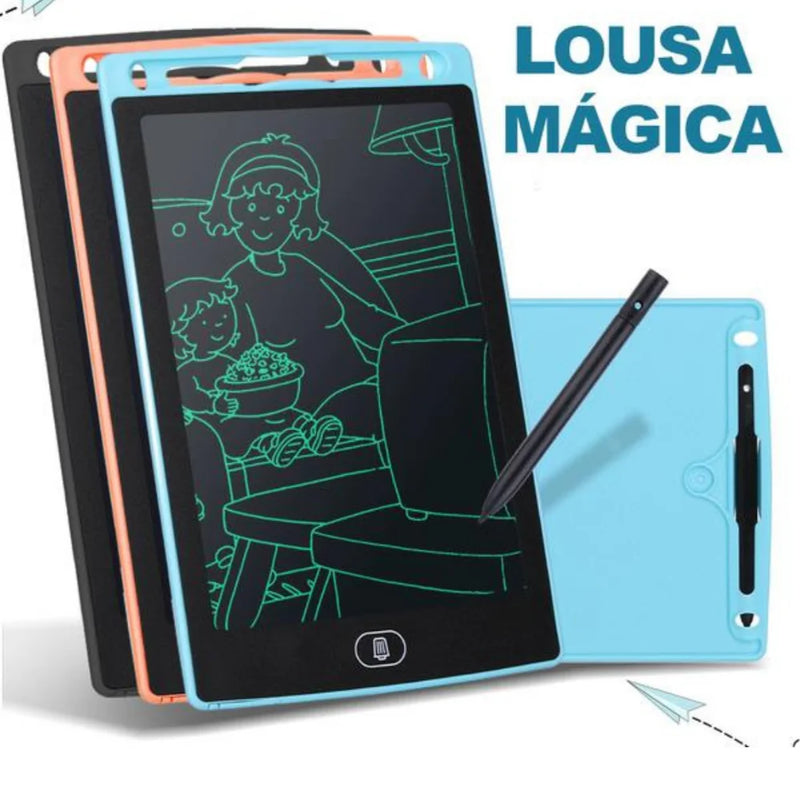 Tablet Lousa Digital Infantil LCD "8.5,10,12” com Caneta - Tablet para Desenho, Escrita e Estudo (Cores Sortidas).          3 avaliações   ౹   34 vendidos