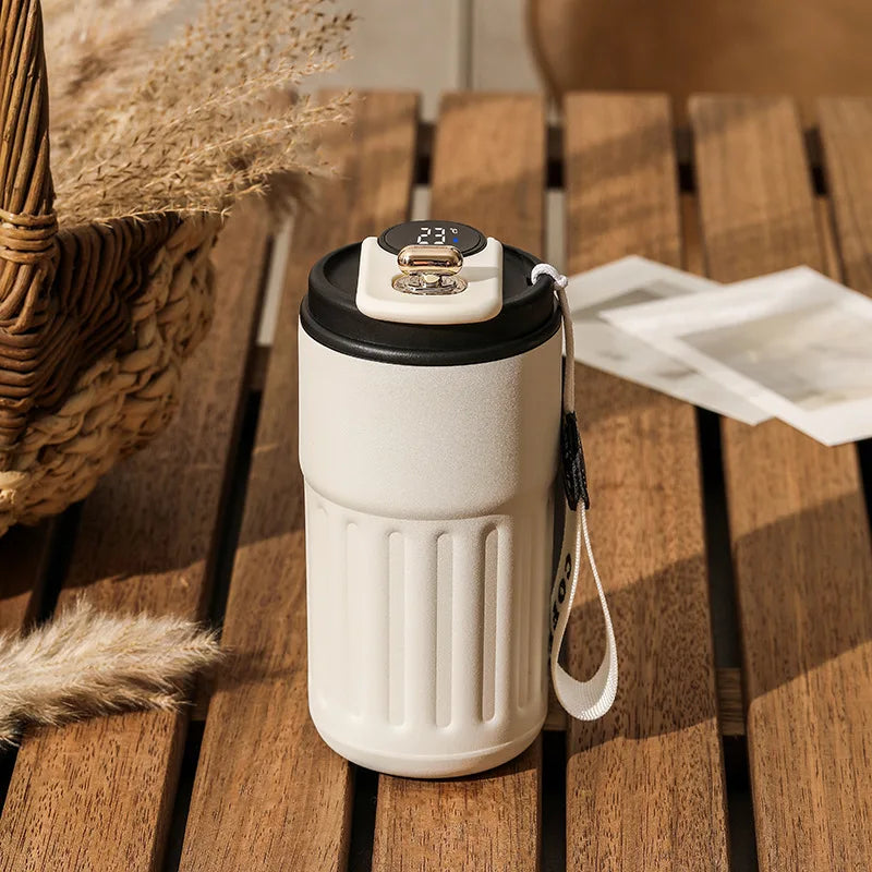 Garrafa térmica inteligente de água digital led temperatura xícara de café 316 copo de vácuo de aço inoxidável copo de escritório caneca portátil de negócios   4.5   50 avaliações   ౹   258 vendidos