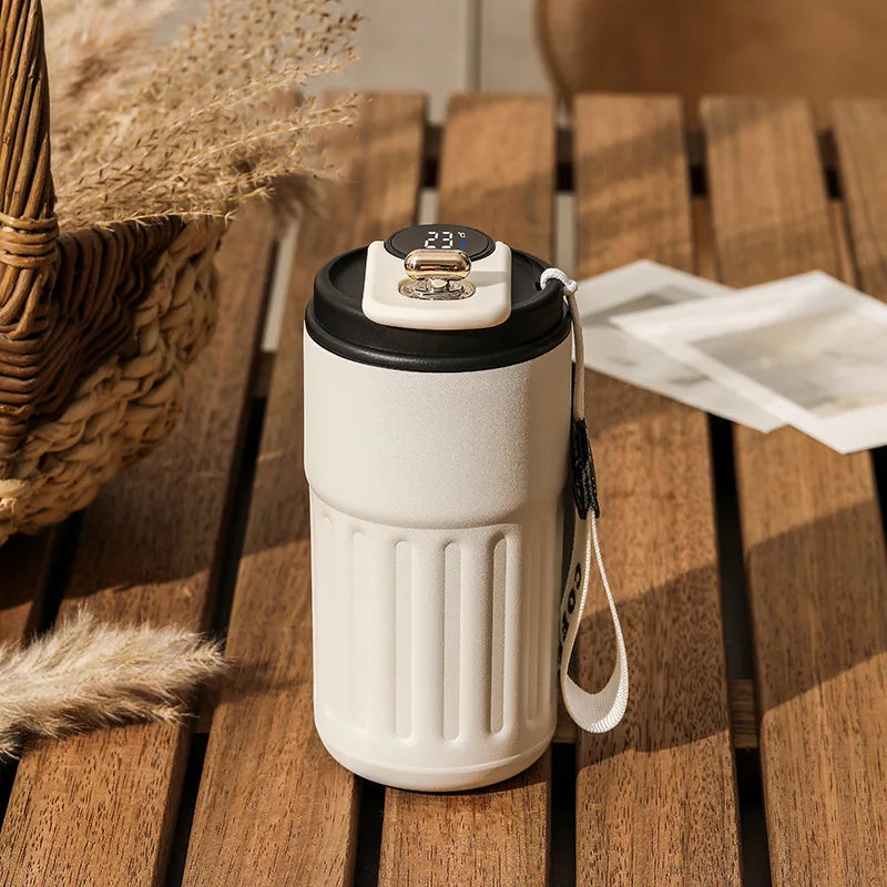 Garrafa térmica inteligente de água digital led temperatura xícara de café 316 copo de vácuo de aço inoxidável copo de escritório caneca portátil de negócios   4.5   50 avaliações   ౹   258 vendidos