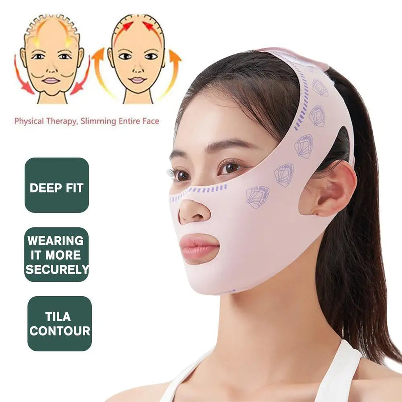 Emagrecimento Bandagem para Bochecha do queixo, modelador em V, lifting da linha V Máscara, Lifting facial, Anti Rugas Strap Band, Máscara de dormir, Beleza Saúde