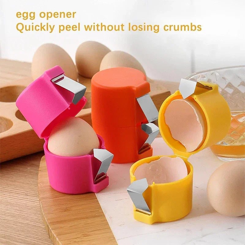 Separador de casca de ovo de aço inoxidável, abertura conveniente, descascador de ovos, cozinha e uso doméstico, ferramenta auxiliar para descascar ﻿   4.2   99 avaliações   ౹   500+ vendidos
