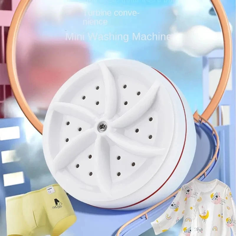 Mini lavadora ultra-sônica Turbo para roupas de bebê, lavadora portátil, alta potência, USB, roupa íntima, meias, negócios, viag   3.3   10 avaliações   ౹   33 vendidos