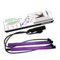Novo portátil yoga pilates barra vara com faixa de resistência em casa ginásio tonificação muscular fitness alongamento esportes corpo treino exercício