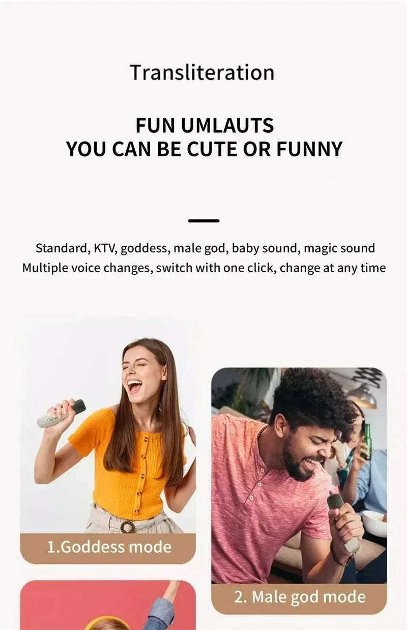 K12 bluetooth alto-falante portátil máquina de karaokê 5.3 sistema pa com 2 microfones sem fio casa família cantando presentes das crianças   5.0   7 avaliações   ౹   80 vendidos