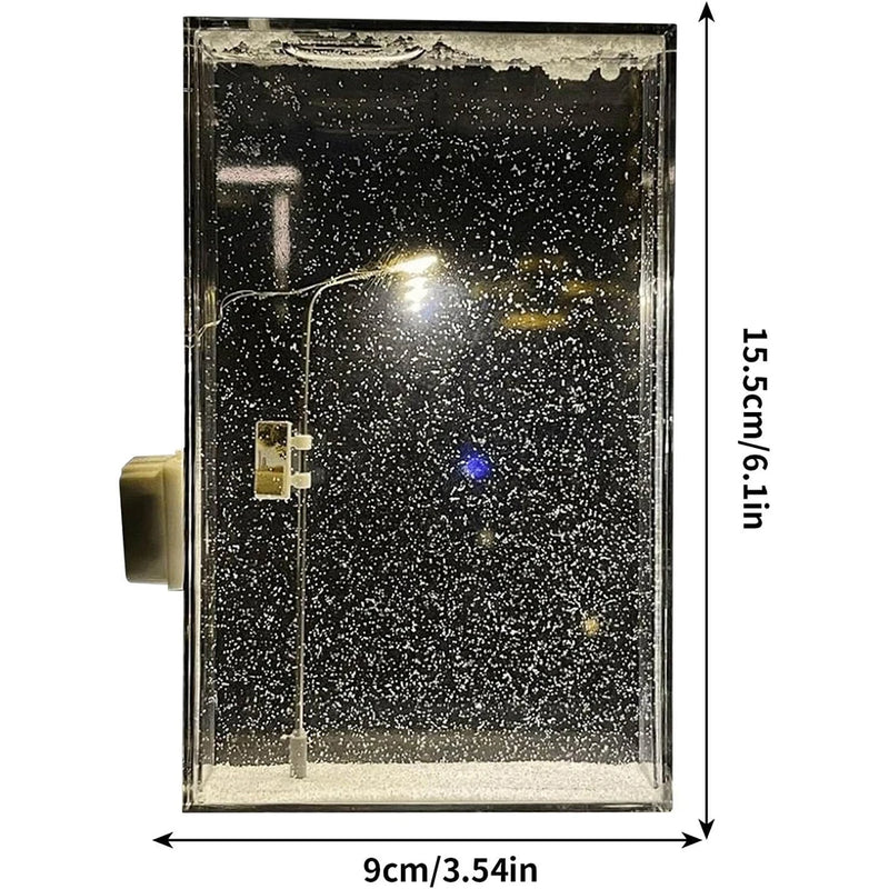 Luz noturna de natal lâmpadas de rua artesanato de natal nevado noite lâmpada decoração luz de rua simulação de neve crianças física ciência brinquedo         31 avaliações   ౹   225 vendidos