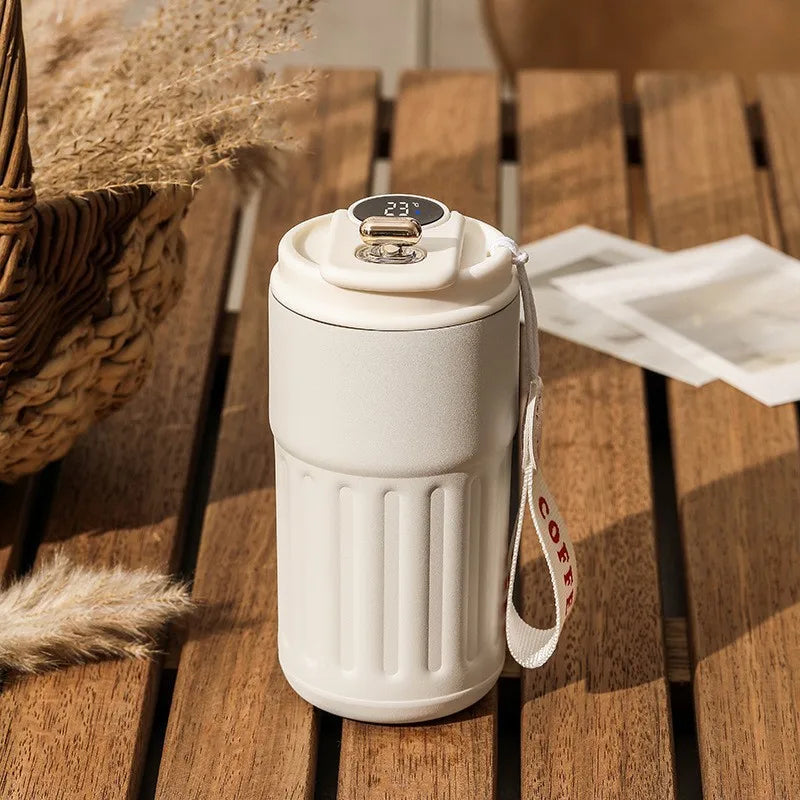 Garrafa térmica inteligente de água digital led temperatura xícara de café 316 copo de vácuo de aço inoxidável copo de escritório caneca portátil de negócios   4.5   50 avaliações   ౹   258 vendidos