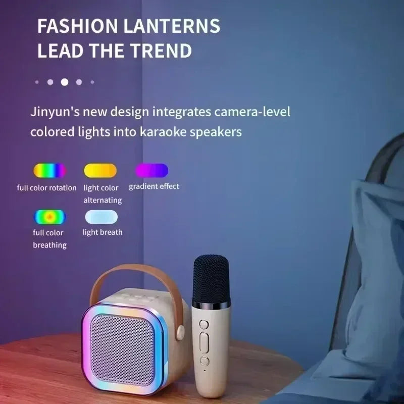 K12 bluetooth alto-falante portátil máquina de karaokê 5.3 sistema pa com 2 microfones sem fio casa família cantando presentes das crianças   5.0   7 avaliações   ౹   80 vendidos
