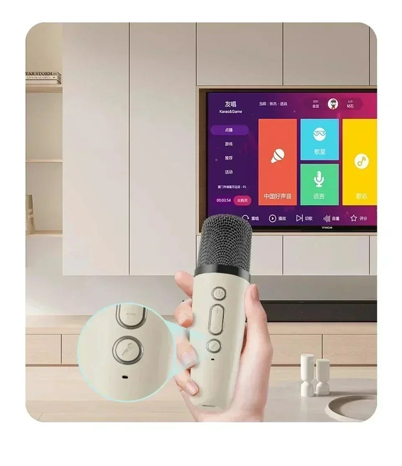 K12 bluetooth alto-falante portátil máquina de karaokê 5.3 sistema pa com 2 microfones sem fio casa família cantando presentes das crianças   5.0   7 avaliações   ౹   80 vendidos