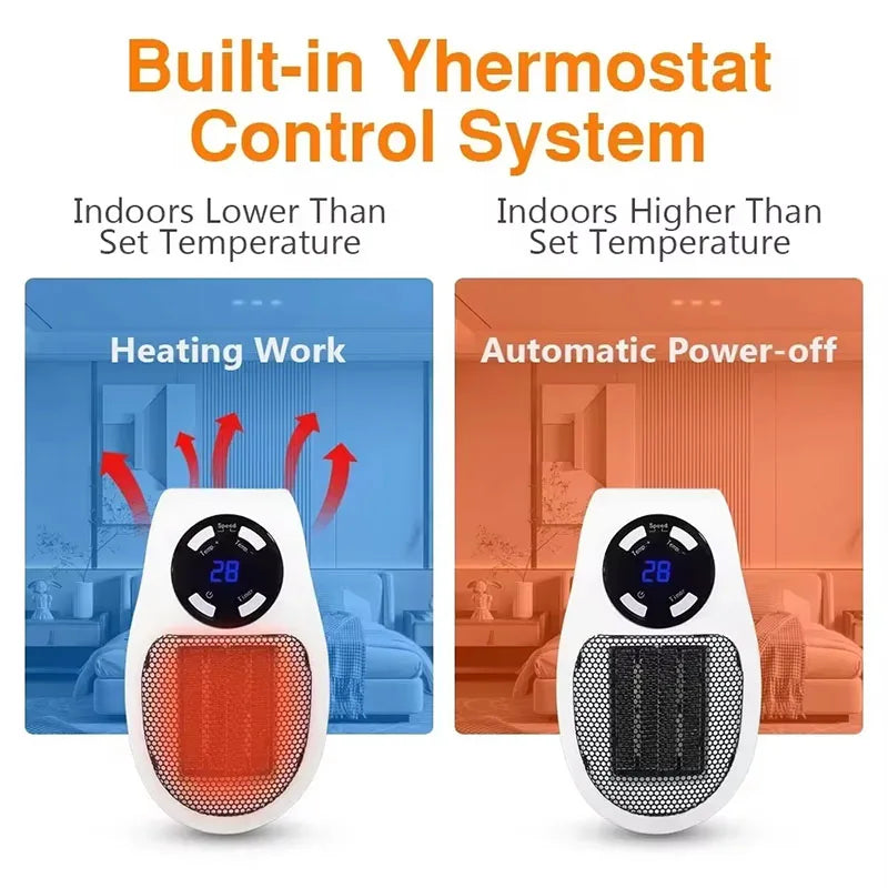 Aquecedor elétrico instantâneo de parede 2025 novo aquecedor de escritório popular mini ventilador quente aquecedor doméstico pequeno aquecedor solar                      78 avaliações   ౹   484 vendidos