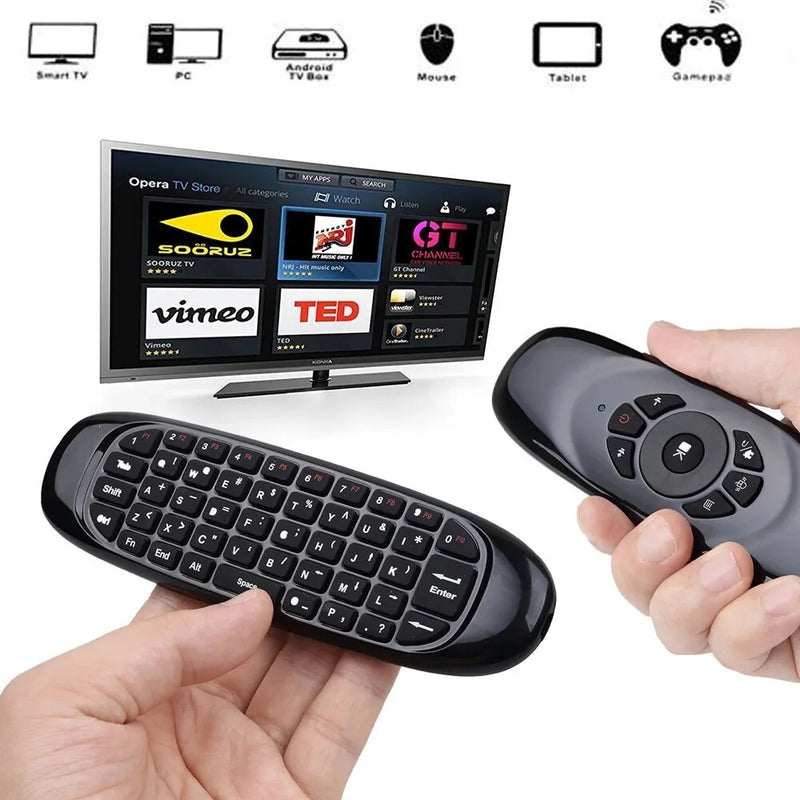 Controle Air Mouse Mini Keyboard Smart Tv, Vídeo Game Pc  Tv box                        4.7   3 avaliações   ౹  156 vendidos