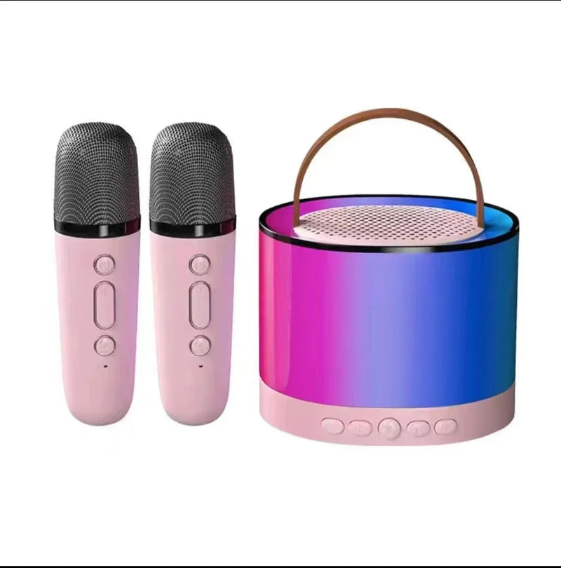 K52 Alto-falante sem fio Bluetooth, Multifunções com microfone duplo RGB Light Leitor de música portátil Máquina de karaokê para criança, presente caseiro                   26 avaliações   ౹   171 vendidos