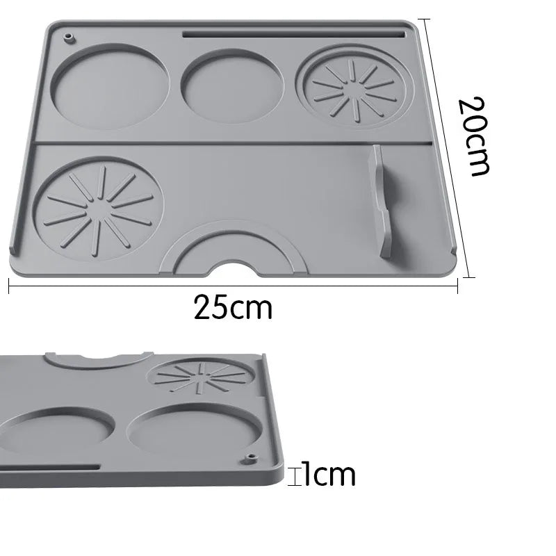 Máquina de café esteira de silicone bandeja barra frutas e legumes dreno almofada café em pó mesa jantar isolamento proteção almofada                  14 avaliações   ౹   253 vendidos