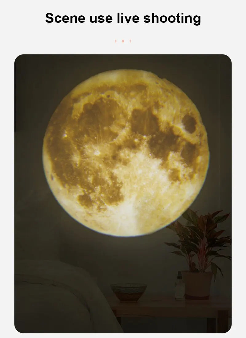 USB LED Luz Noturna Terra Lua Projetor Crianças Sono Planeta Projetor Fundo Atmosfera Decoração Kid Quarto Decoração   4.9   168 avaliações   ౹   700+ vendas