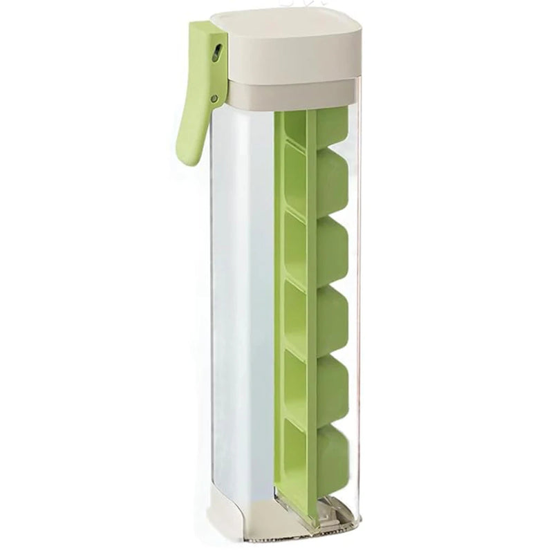IMolde de cubo de gelo com prensa de uma mão, 6 grades, fabricante de gelo, caixa de plástico para fazer suco, beber uísque, coquetéis, ferramentas de bar byFree Life Store (4.9 | 5.000+ vendidos )