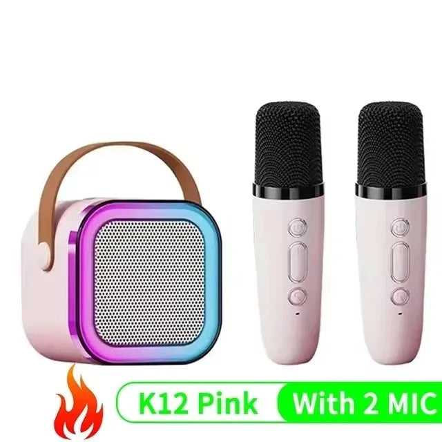 K12 bluetooth alto-falante portátil máquina de karaokê 5.3 sistema pa com 2 microfones sem fio casa família cantando presentes das crianças   5.0   7 avaliações   ౹   80 vendidos