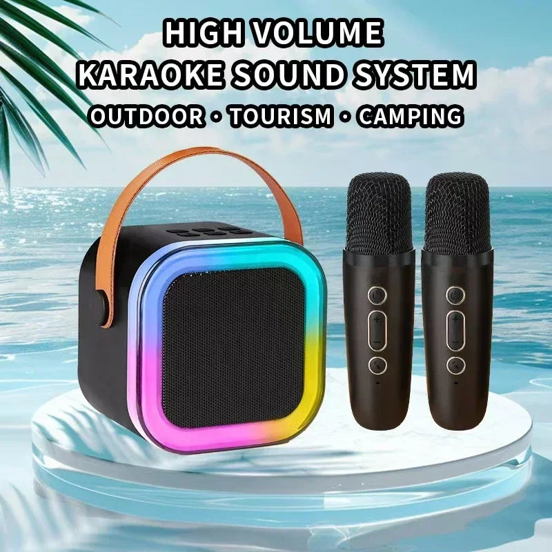 K12 bluetooth alto-falante portátil máquina de karaokê 5.3 sistema pa com 2 microfones sem fio casa família cantando presentes das crianças   5.0   7 avaliações   ౹   80 vendidos