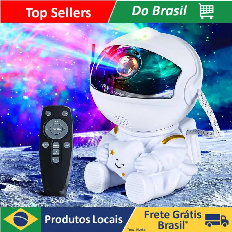 Brasil Astronaut Projetor de Céu Estrelado, Luz Noturna de Galáxia, Projetor de Céu Estrelado, Luz de Astronauta LED, Quarto e sala de jogos                   33 avaliações   ౹   156 vendidos