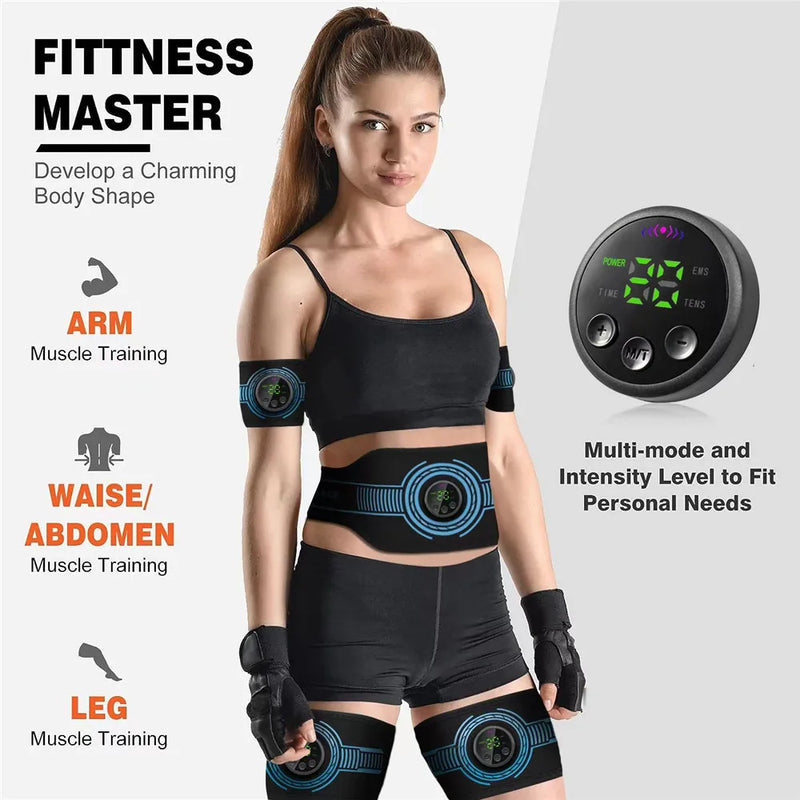 EMS Abdominal Toning Belt, Toner Estimulador Muscular, USB, Emagrecimento Corporal, Shaping, Cintura, Braço, Perna, Massagem, Perder Peso, Home Gym Fitness                           834 avaliações   ౹   5.000+ vendidos