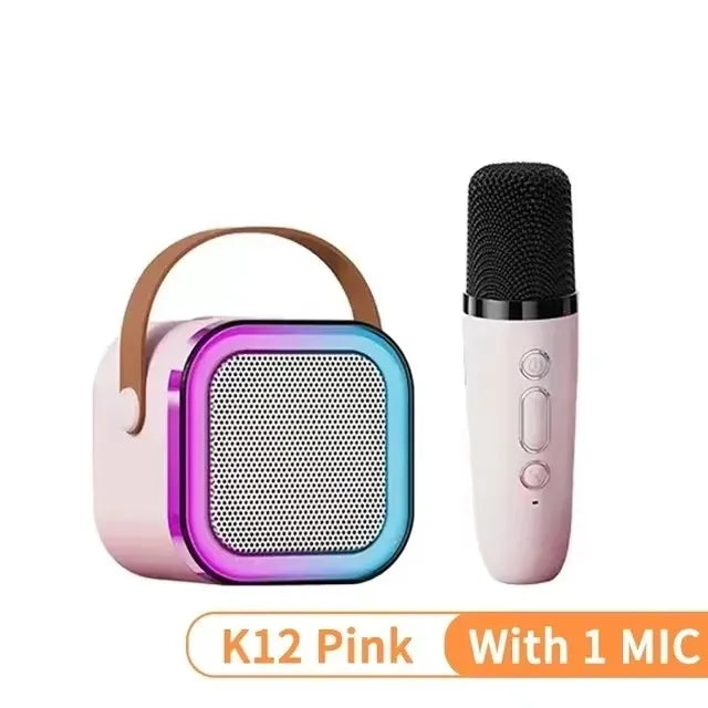 K12 bluetooth alto-falante portátil máquina de karaokê 5.3 sistema pa com 2 microfones sem fio casa família cantando presentes das crianças   5.0   7 avaliações   ౹   80 vendidos