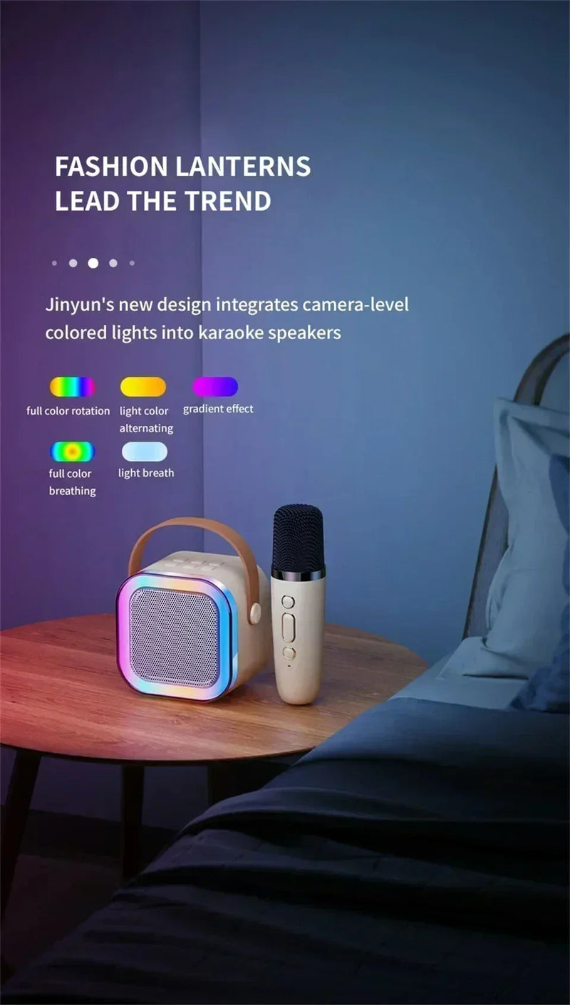 K12 bluetooth alto-falante portátil máquina de karaokê 5.3 sistema pa com 2 microfones sem fio casa família cantando presentes das crianças   5.0   7 avaliações   ౹   80 vendidos