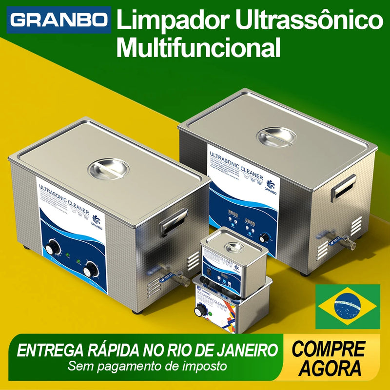 Limpador ultrassônico de mesa 0,8L 1,220V 60W Lavadora ultrassônica Brasil Entrega rápida local